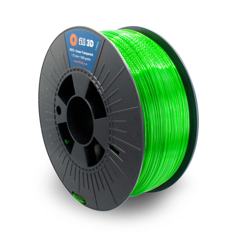 Fill 3D PETG Green Transparent (groen transparant) 1 kg
